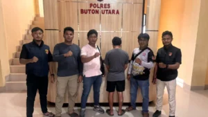 Polres Buton Utara Amankan Terduga Pelaku Pembusuran Anak di Ulunambo
