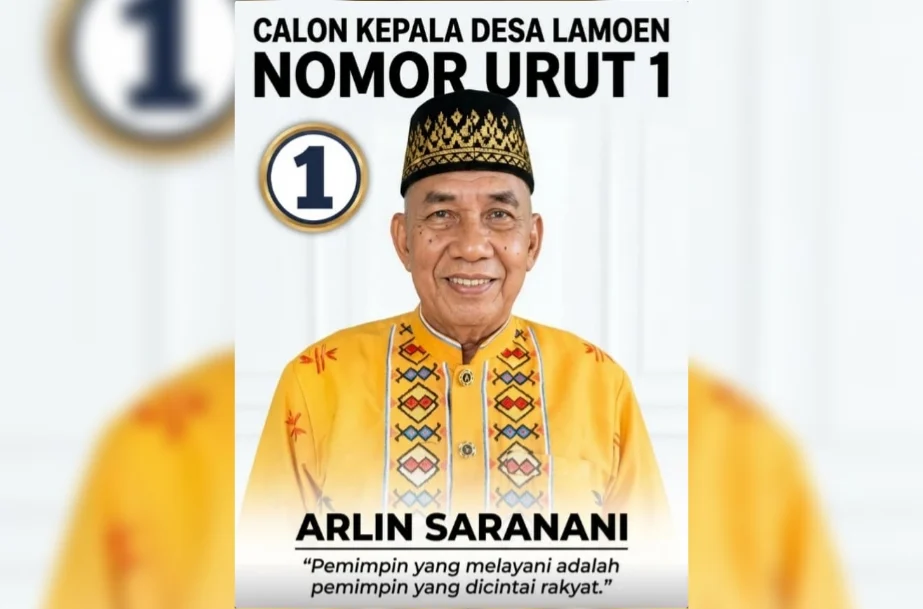 Arlin Saranani Kembali Maju di Pilkades Lamoen, Usung Moto: Mengabdi dengan Hati, Membangun dengan Bukti