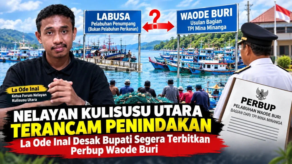 Nelayan Kulisusu Utara Terancam Penindakan, La Ode Inal Desak Bupati Segera Terbitkan Perbup Waode Buri